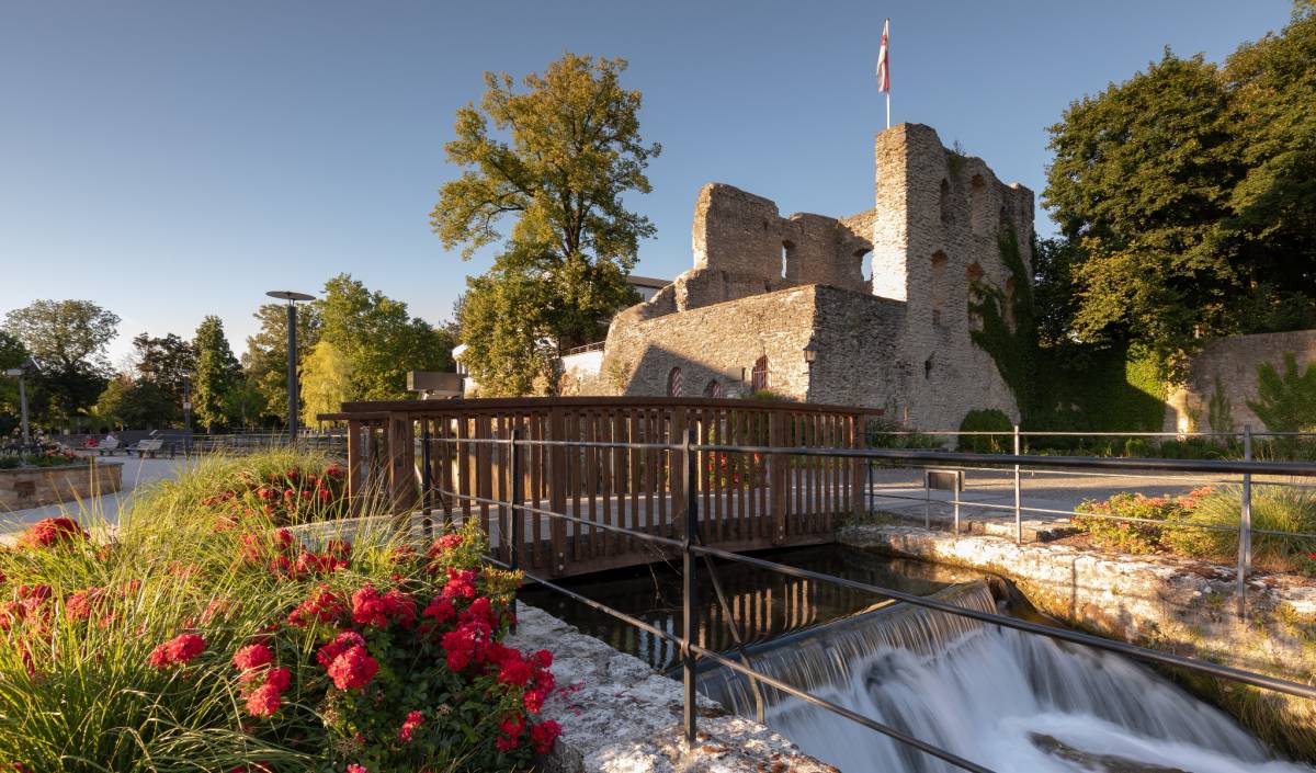 Lippequelle und Burgruine © Martin Davies